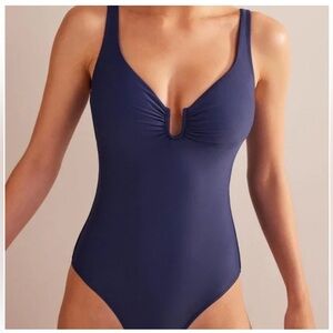 NWOT Boden Classic Blue One-Piece Swimsuit